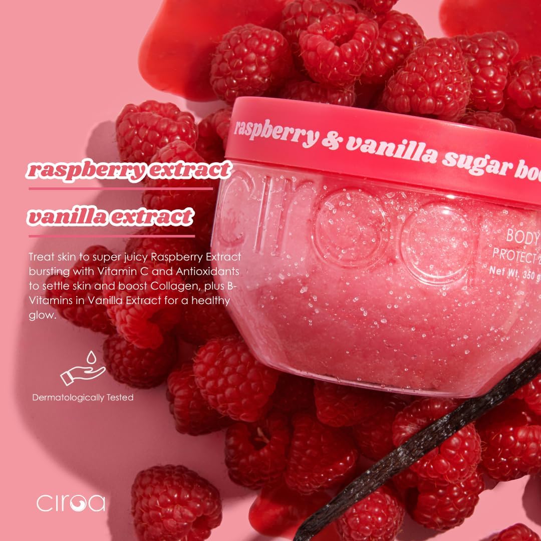 Raspberry &amp; Vanilla Body Scrub 350g