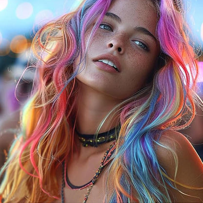 Hair Chalk for Girls Kids, 10PCS Temporary Hair Dye Colour, Coloured Hair Chalk Wash Out Kids, Teenage Girls Gifts, Christmas Gifts for Kids Gifts for 5-15 Year OldGirls (Pink etc.)