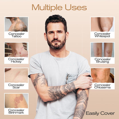Camouflage Body Makeup - Concealing Lotion for Scars, Blemishes, and Skin Discoloration | Lightweight Waterproof Cream with, Ideal for Parties, Photoshoots, and Everyday Wear