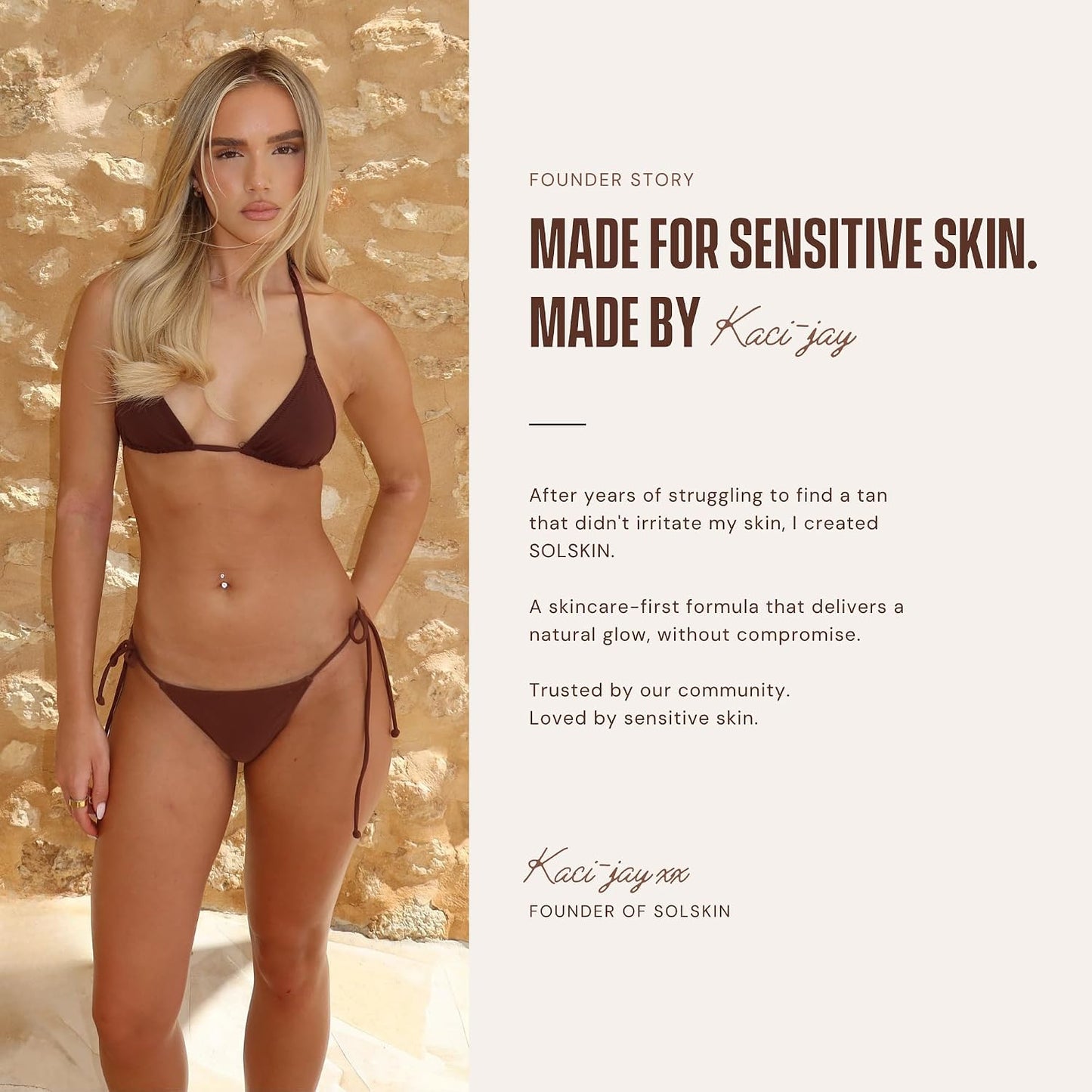 SOLSKIN Gradual Medium-Dark Tanning Moisturiser with Aloe, Hyaluronic Acid &amp; Vitamin E, Hydrating Daily Body Lotion for Sensitive Skin, Buildable, Gradual Tan, Streak-Free, Vegan &amp; Non-Greasy, 200 ml