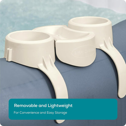 Lay-Z-Spa 60306 Hot Tub Drinks Holder and Snack Tray, Inflatable Spa Accessory, Double Pack