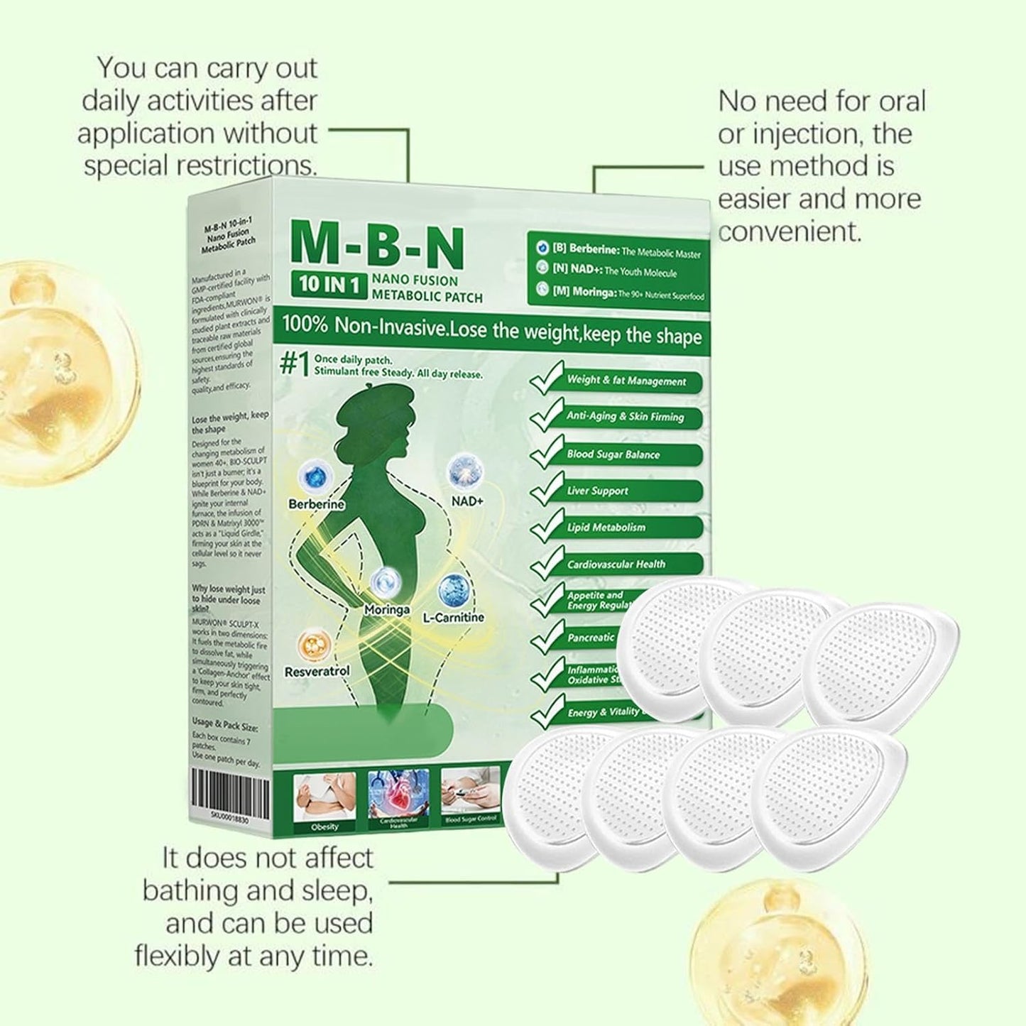 Stomach Slimming Patches - Firming Comfort Fit | Lifting, Shaping, Slimming, Body Firming Patches | For Waistbone Home Apartment Girlfriend Wife Friend Sister