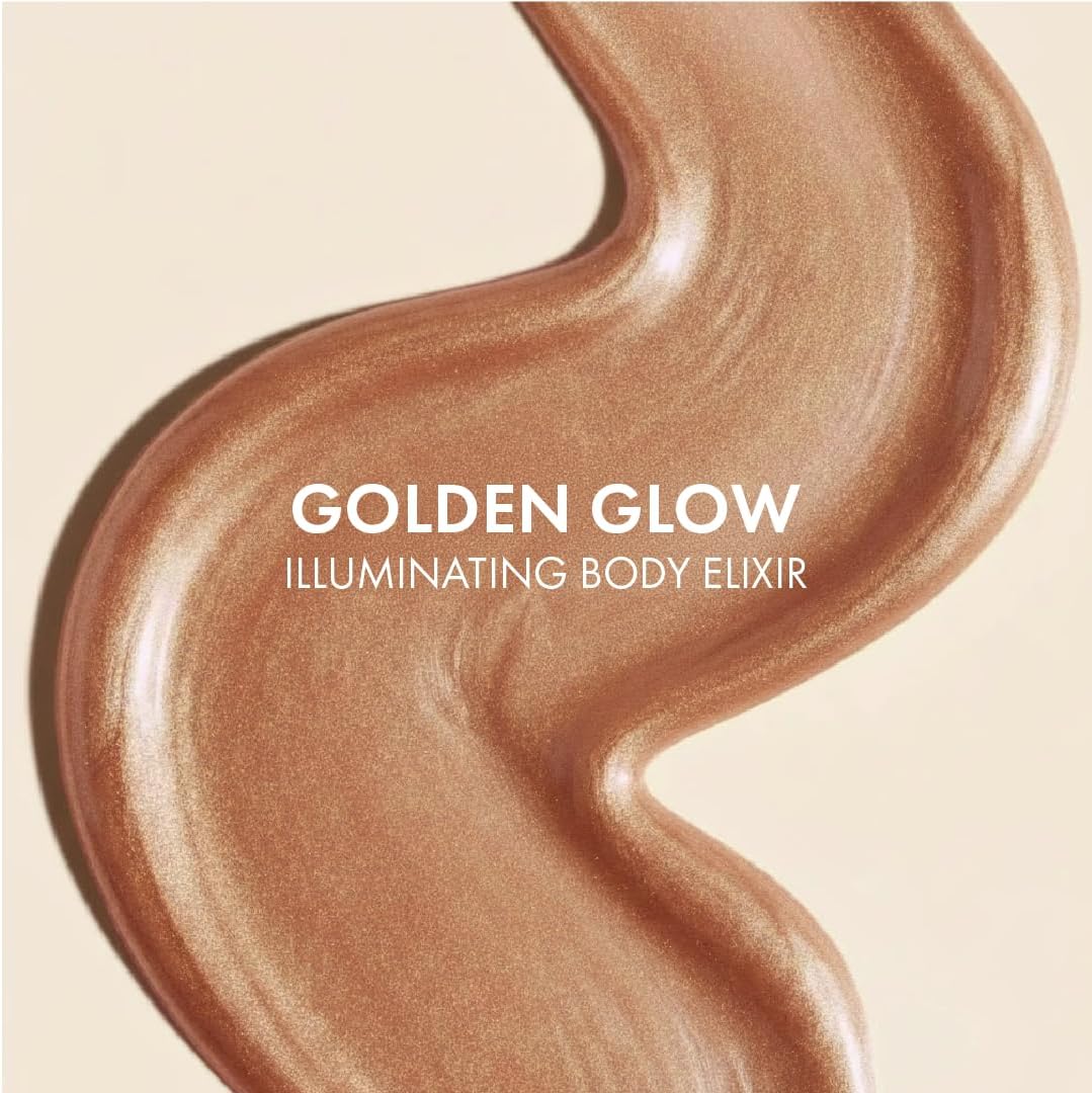 Bellamianta Body Illuminating Elixir, Golden Glow, Liquid Bronzer with Shimmer Pigments, Nourishing Hydrating Formula, Long Lasting, Radiant Finish, 45.9g