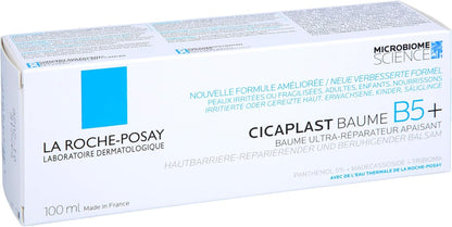 La Roche-Posay Cicaplast Baume B5+, Multi-Purpose Ultra-Repairing Soothing Balm, Skin Barrier Repair, Panthenol, Madecassoside, Prebiotic Tribioma for Irritated Sensitive Skin, 100ml