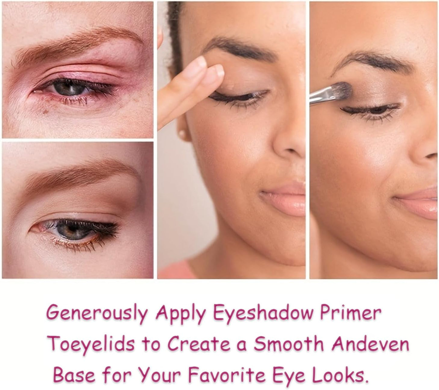 Long Lasting Waterproof Eyeshadow Primer Cream - 24 Hours Smudge-proof Pigment Base