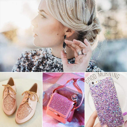 8 Color face Glitter Cosmetic Glitter, for Body, Cheeks and Hair, Festival and Party Beauty Makeup - Includes Long Lasting Fix Gel and Brush