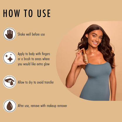 St Moriz Advanced Glow Oil | Bronze Body Sheen for Instant Skin Radiance &amp; Rich Hydration | Body Glow Enhancer | Shimmering Liquid Bronzer | Compliments Your Tan | Vegan | Cruelty Free | 100ml