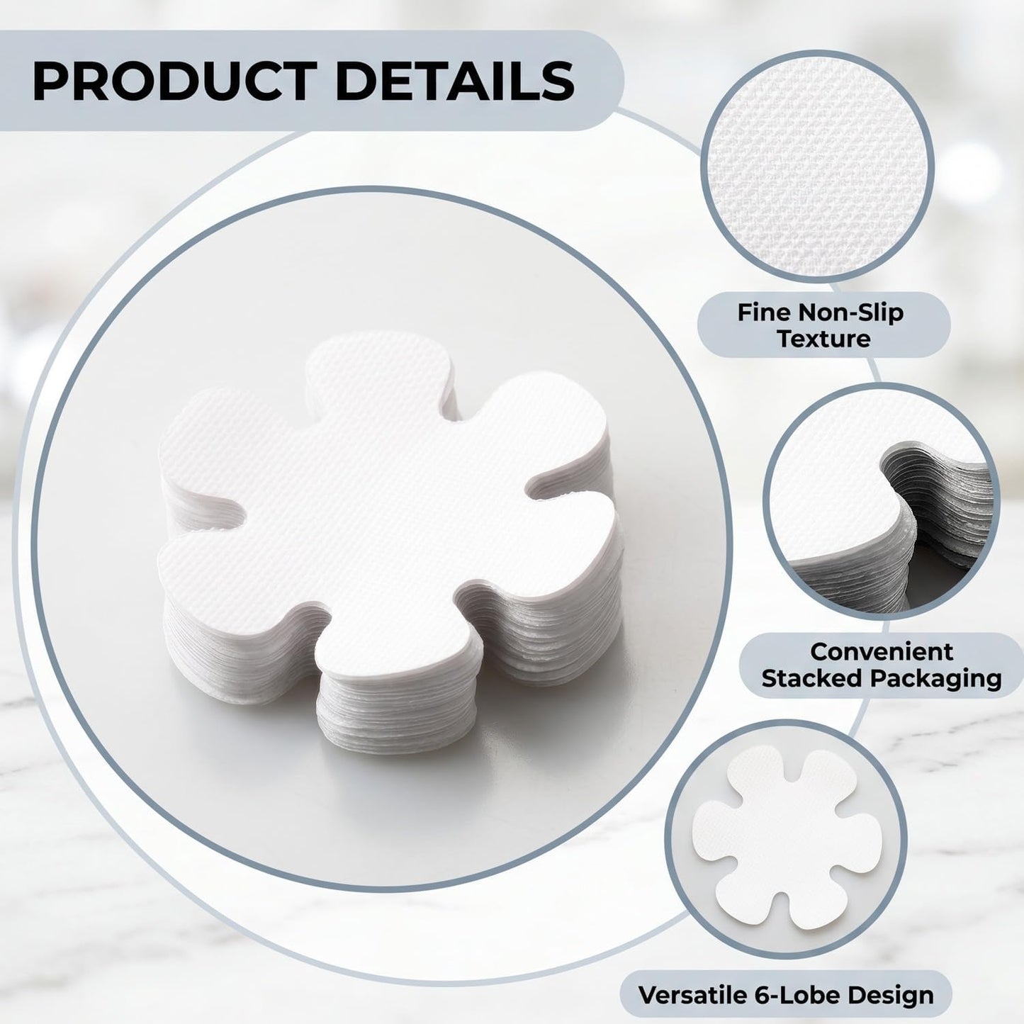 20PCS 8CM Flower Shower Non-Slip Stickers, Colorful Self-Adhesive Bath Tub Anti-Slip Pads, Safety Grip Treads for Bathroom, Shower, Bathtub &amp; Slippery Floors