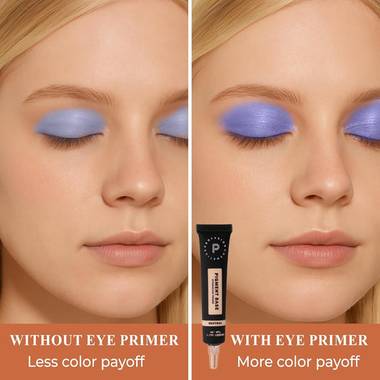 Profusion Cosmetics Pigment Base Eyeshadow Primer, Achieve Vibrant Looks with Pigment Boosting Primer and Lock in Color with Blendable Formula, Get Bold Colors and Glittery Shimmers, Neutral
