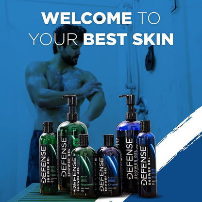 Defense Soap Organic Tea Tree Body Wash | All Natural Shower Gel with Tea Tree Oil, Eucalyptus Oil, and Aloe Vera. Wrestling Inspired, For All Mens &amp; Womens Skin Types. 32 oz