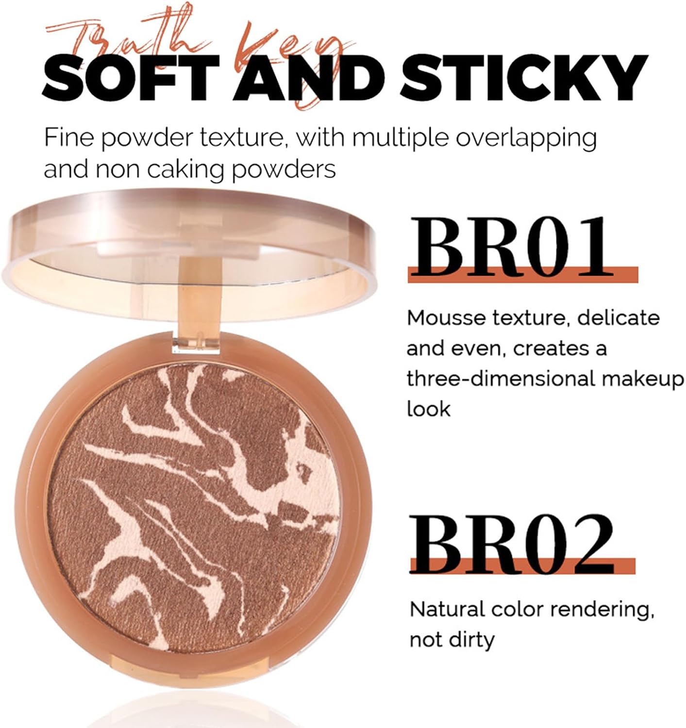 Baked Bronze Contour Cream,Face Contour Palette Powder,Long-Lasting | Mousse Texture | Three Dimensional Grooming | Ultra-Fine Lightweight | Easy to Sculpt the Face（01# 10G）