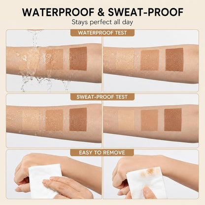 Body Concealer For Legs With Brush, Leg Make Up To Cover Veins, Waterproof Leg Makeup With Full Coverage, Long Lasting Non Transfer &amp; Sweat Proof For Leg Foundation, 100g