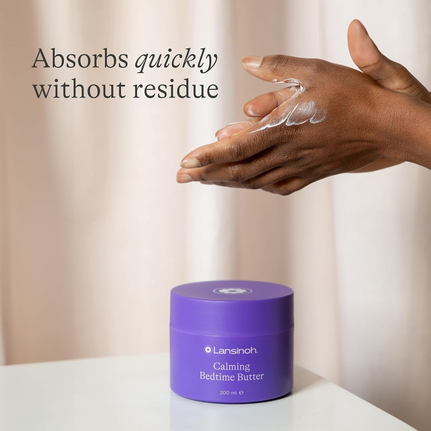 Lansinoh Calming Bedtime Magnesium Butter for Pregnancy &amp; Postpartum - Cocoa &amp; Shea Butter infused with Lavender &amp; Chamomile scents - Hydrating &amp; Absorbs quickly - Restless leg syndrome relief