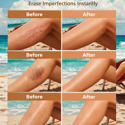 100ml Leg Makeup Waterproof No Transfer,Body Coverage Foundation Full Coverage Waterproof,Leg and Body Makeup to Cover Veins,Long Lasting Moisturizing Concealer,Naturally Blends Skin (#2Medium Tan)