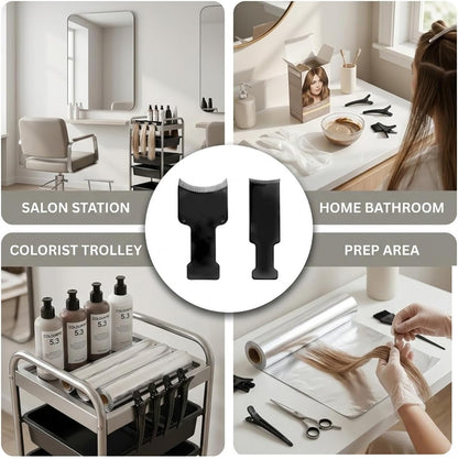 Professional Hair Dyeing Boards, Highlighting Detailing Comb Tool, Durable Flexible Plastic, Two Sizes for Salon Home Use, Black