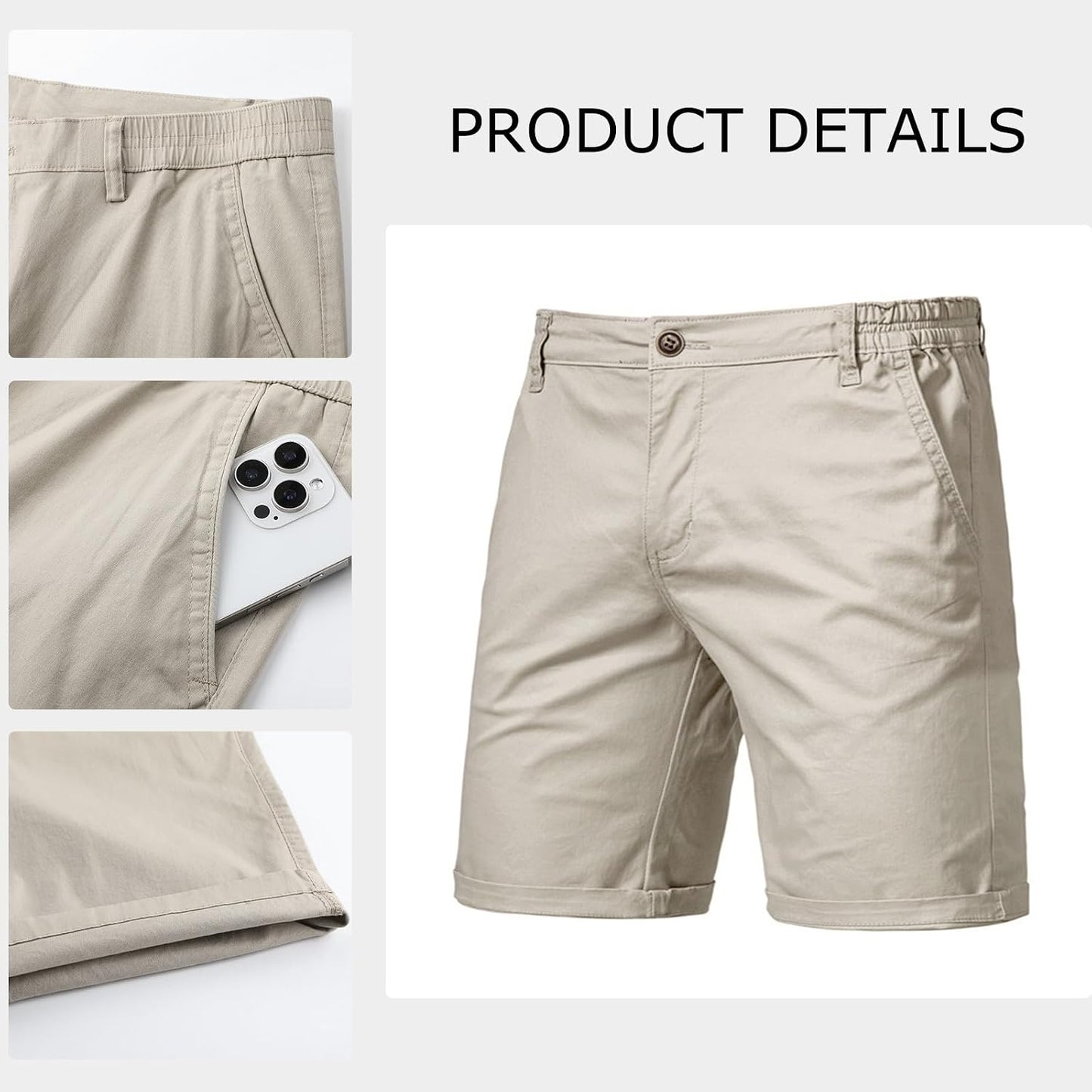 Smart Tailored Chino Shorts – a low‑key summer staple