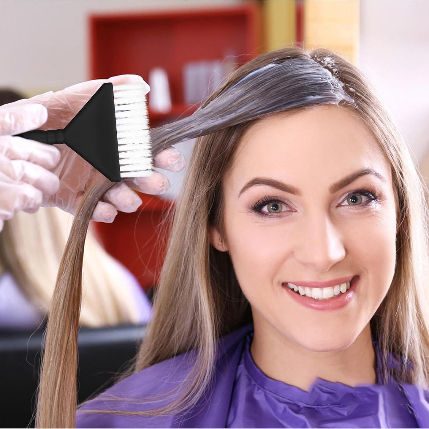 4pcs Classic Hair Dye Brush Set, Multi-Use Tint Brushes for Salon Hair Dyeing, Hairdressin,g Highlights, Balayage