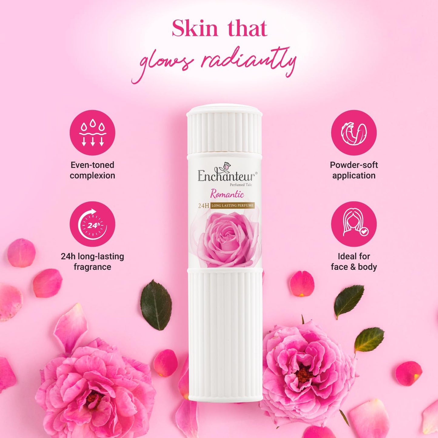 Enchanteur Romantic Perfumed Talc, 250g
