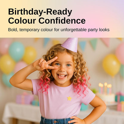 Straame Washable Hair Chalk Set (10 Colours) — Twist-Up Chalk Pens, Easy Apply, Shampoo Rinse-Off Temporary Hair Dye For Kids, Teens &amp; Adults | Fun Streaks for Parties, Birthdays &amp; School Dress-Up