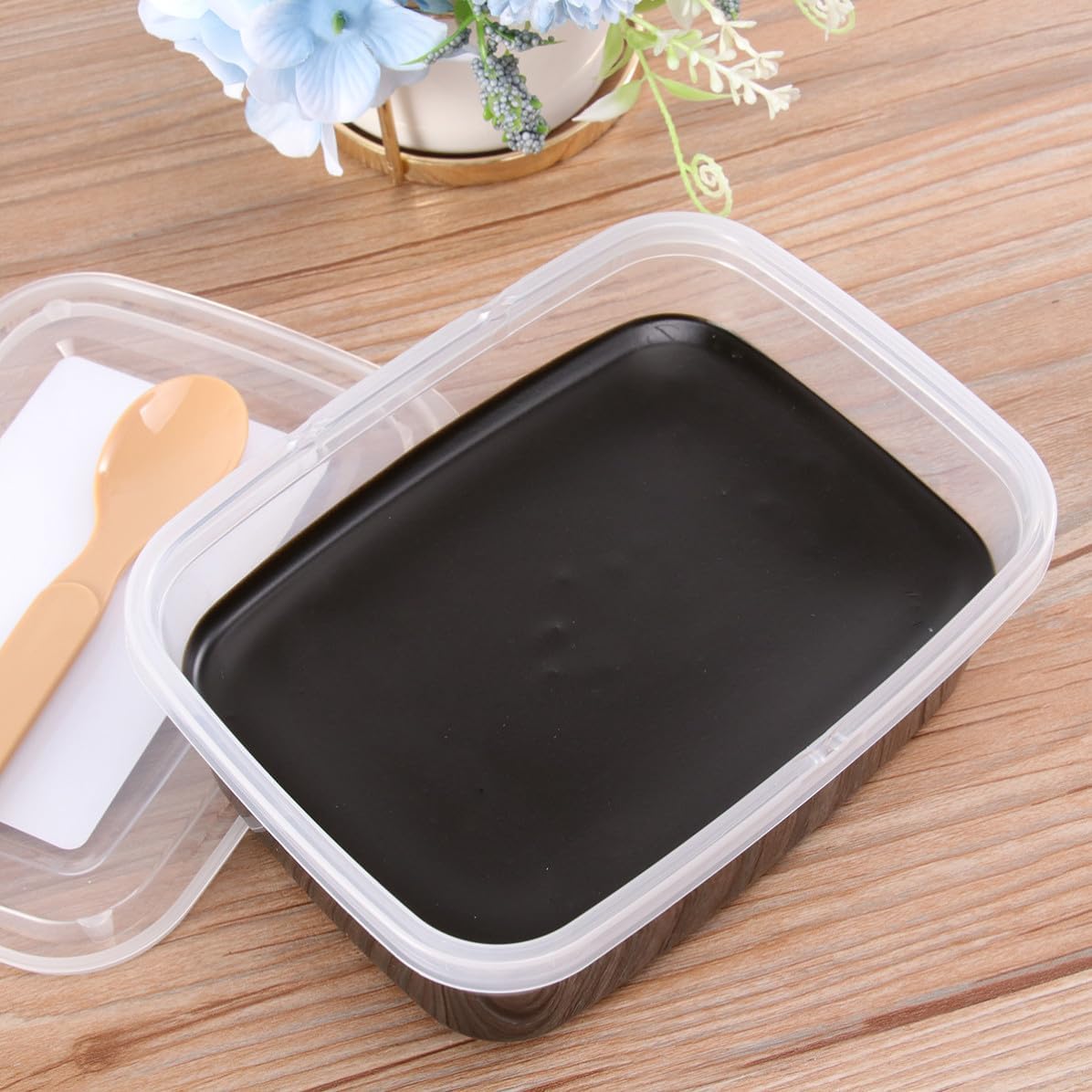 Operitacx 1 Box Black Herbal Moxibustion Mud Therapy for Health Keeping, Easy to Apply Plastic Body Mud Suitable for Male and Female, for Damp Clearing and Skin Care