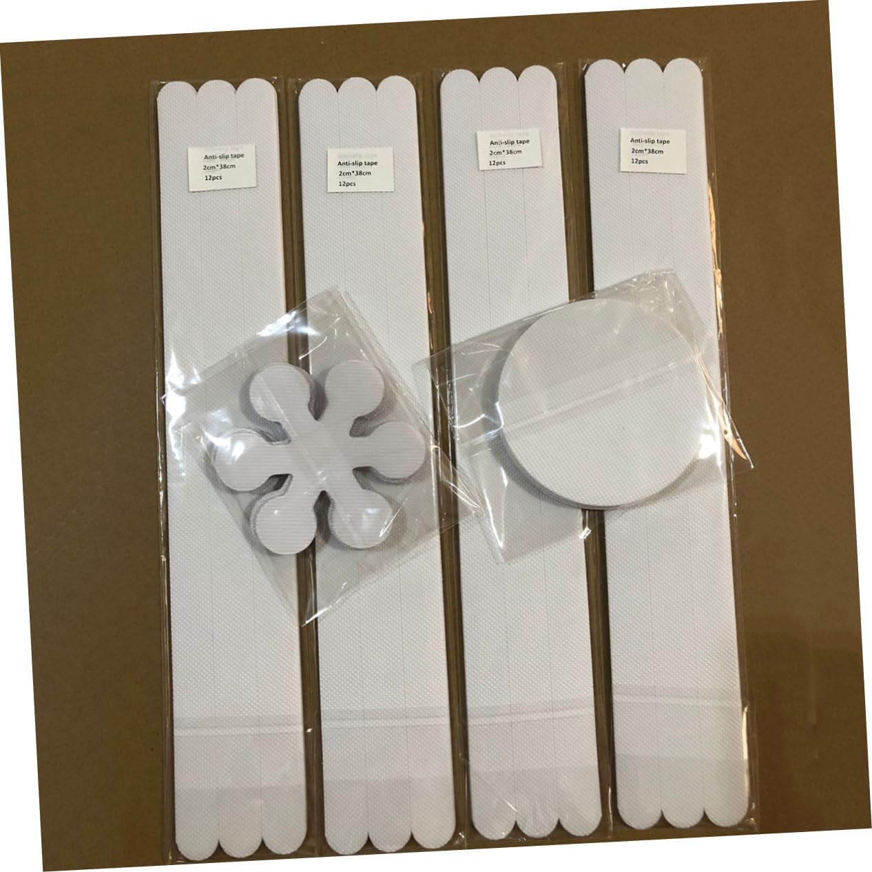 8pcs Slip Mat Crystal Shape Bathroom Stickers for Shower Floor Non-slip Decals for Wet Areas