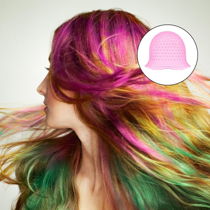 9 Pcs Highlighting Cap Kit, Highlight Kit, Streaking Cap, With Hooked Salon Hair Dyeing Comb Hair Dyeing Brush Shawl Gloves Suitable for Colored Salon Girls Hair Styling Tool