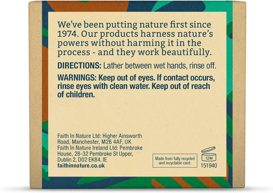 Faith In Nature Natural Coconut Hand Soap Bar, Hydrating, Vegan &amp; Cruelty Free, No SLS or Parabens, 100g
