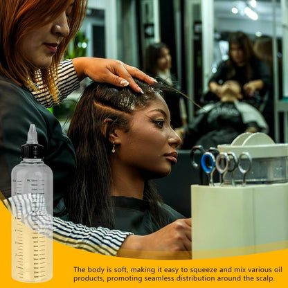 2PCS 250ML Graduated Applicator Bottle Leak-Proof and Dust-Proof Squeeze Hair Coloring Bottle Suitable for Applying Hair Coloring Oils