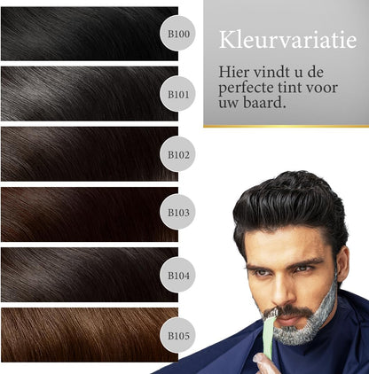 Bigen Men's Beard Colour | No Ammonia Formula with Aloe Extract &amp; Olive Oil - 103 Dark Brown