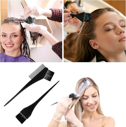 Yolev 10 Pcs Hair Highlighting Kit, Hair Highlighting Caps, Highlight Hair Coloring Frosting Dye Kit with Plastic Hooks for Salon Hair Dyeing Hairdressing