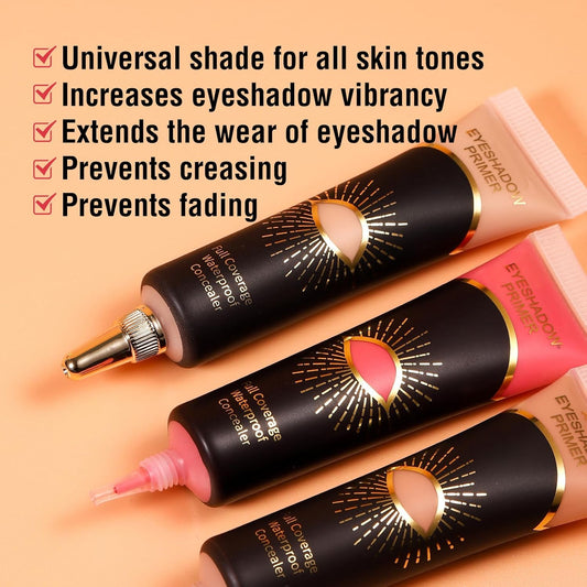 Eyeshadow Primer, Waterproof Long Lasting Pigment Base Eyeshadow Primer For All Day Wear, Light Ultra-Creamy Eye Base for Pigment-Rich Eye Makeup
