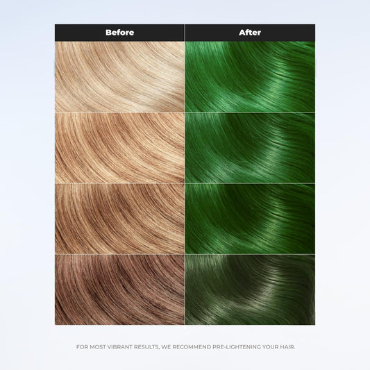 XMONDO Color Super Green Depositing Mask &amp; Semi-Permanent Blue Hair Dye | Infused with Bond Booster Technology &amp; Hyaluronic Acid for Nourishment, Revitalization &amp; Repair, Vegan Formula, 8 Fl Oz 1-Pack