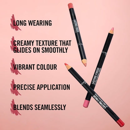 Rimmel Lasting Finish 8HR Lip Liner, Cappuccino, Highly Pigmented Formula, Long-Wearing Creamy Colour, Precise Application and Seamless Blend, For Big &amp; Plump Lips, Vegan &amp; Cruelty Free, 1.2g