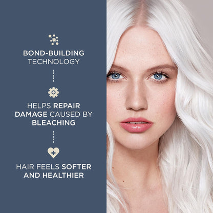 Jerome Russell Bblonde Brighten &amp; Repair ICE WHITE Toner | 150ml | Neutralises Brassiness | Bright Ice White Blonde Results | Bond-Building Care | Ammonia-Free | Vegan Formula