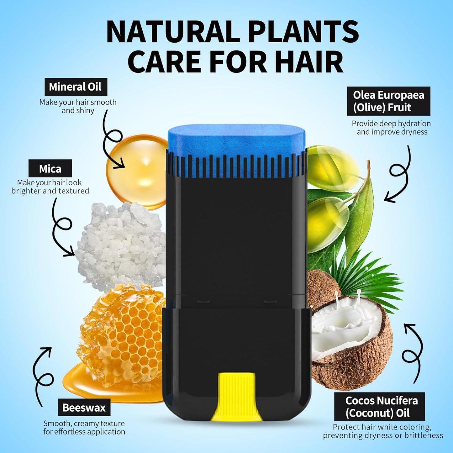 Temporary Hair Chalk - Disposable Hair Colour, Quick Drying and Washable - DIY Hair Colour for Halloween Cosplay Styling - Long Lasting Colour and Easy to Clean - Creative Hair Waxes
