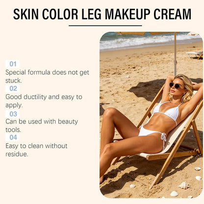 100ml Long Wear Waterproof Concealer,Body Foundation&amp;Body Concealer,Leg Makeup No Transfer,Waterproof Concealer Cream,Long Lasting Effect,Easy to Use,Natural &amp; Gentle Formula,for Most Skin Tones,02