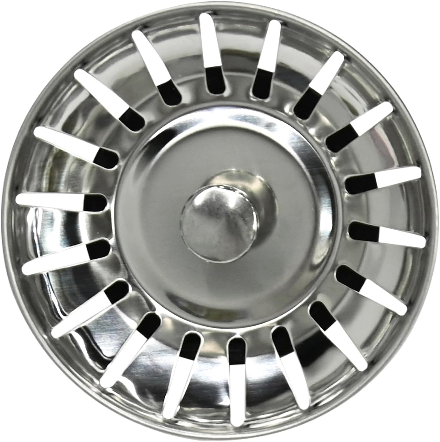 Armo® Stainless Steel Sink Strainers with Hair Catcher, 78MM Diameter, Pack of 2