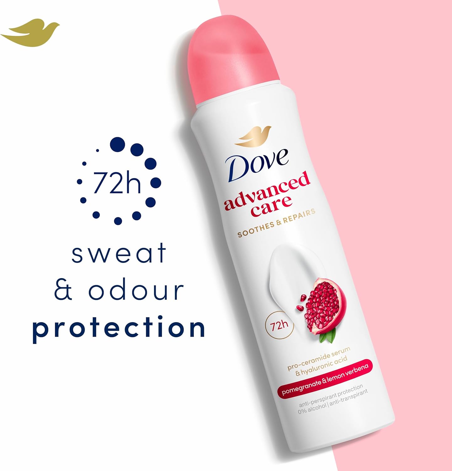 Dove Advanced Care Go Fresh Pomegranate &amp; Lemon Verbena Scent Anti-Perspirant Aerosol 150 ml