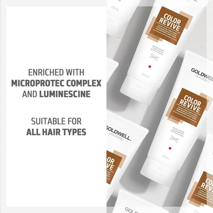 Goldwell Dualsenses Color Revive Conditioner, Neutral Brown, Refreshes Color, 200ml