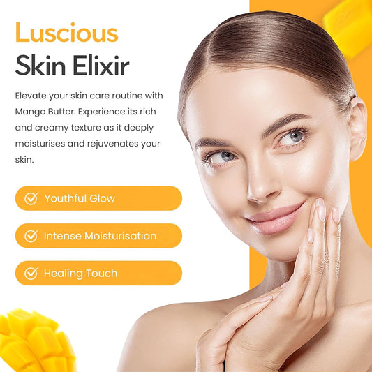 Freshskin Beauty LTD | 500g Mango Butter - Cold Pressed, Refined, 100% Pure &amp; Natural - for Aromatherapy, Skincare, Haircare, Massage and DIY Beauty Recipes - Moisturising &amp; Nourishing