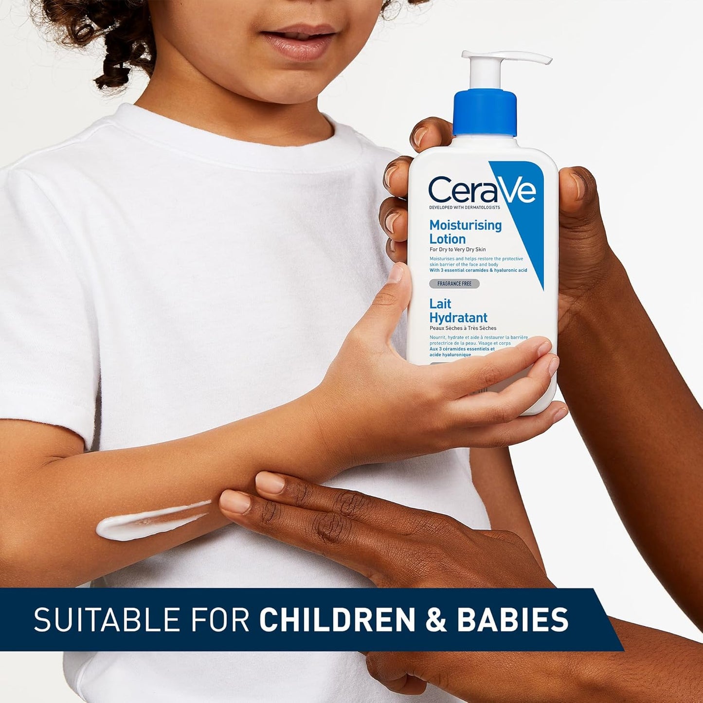 CeraVe Moisturising Lotion, for normal to very dry skin, Enriched with 3 Essential Ceramides, Hyaluronic Acid and MVe technology, CeraVe face moisturiser, Daily Hydrating Moisturiser, 473ml