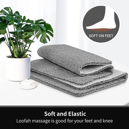 Bingobang Bath Mats Non Slip,Shower Mat Rubber 60x40cm,Extra Soft Anti-Mould, Machine-Washable,For Bathroom Floor,Bathtub(Grey)