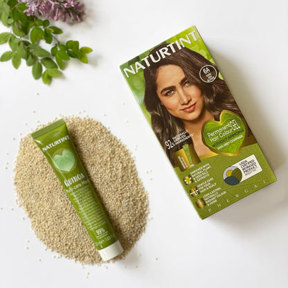 Naturtint Permanent Hair Colour Gel 6A Dark Ash Blonde, Plant Enriched, Biobased, Ammonia Free, Long Lasting Grey Coverage and Radiant Colour, Nourishment and Protection