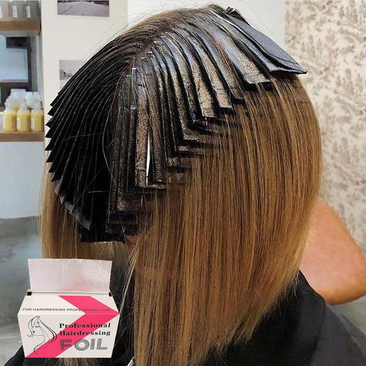 12CM*50M Embossed Hair Foils for Highlighting, Hairdressing Foil, Aluminium Foil for Hair Colouring - Professional Roll with Practical Cutting Edge - for Colouring, Highlighting, Perming,Salon or Home