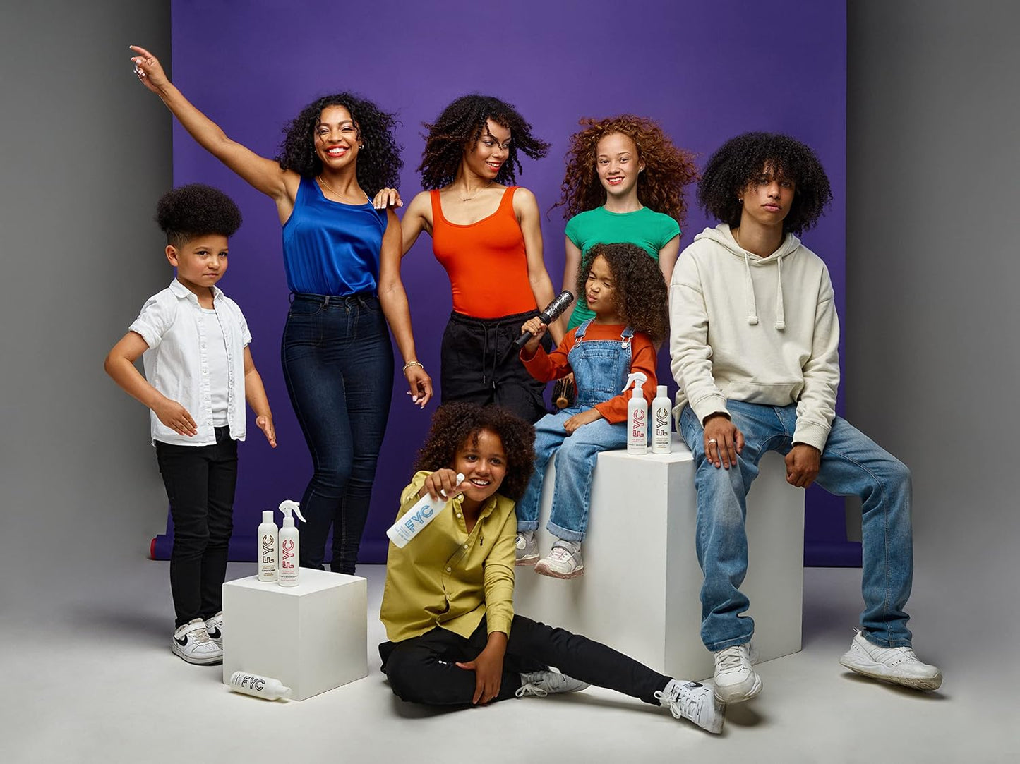 FYC For Your Curls Refresh &amp; Detangle Spray for Curly Hair, Helps Control Frizz, Adds Moisture and Shine, Defines Curls with Shea Butter, Aloe Vera and Argan Oil, No Sulphates or Parabens - 2x 250ml