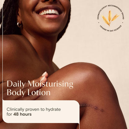 Aveeno Daily Moisturising Body Lotion 300ml for Sensitive Skin, Enriched with Nourishing Oats, Provides Long-Lasting Hydration and Soothes Dry, Irritated Skin