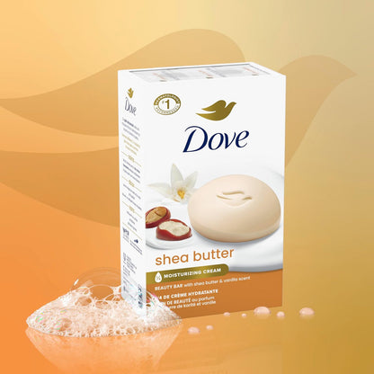 Dove Nourishing Care Shea Butter Beauty Bar, 8 Count, 4 Oz Bars by Dove