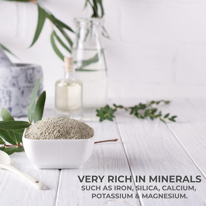Bio Organic Green Clay Powder, 100% Natural, Green Clay for DETOX, Firming Body Wrap, Skin Exfoliating, Natural Skin Care, Cellulite Clay - 500 g