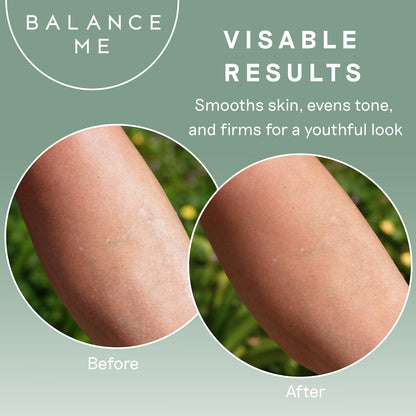 Balance Me Super Firming Body Oil 150ml, Body Moisturiser for Dry Skin, Targets Cellulite, Stretch Marks &amp; Skin Tightening, Vegan Anti Aging Body Oil