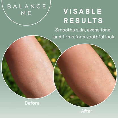 Balance Me Super Firming Body Oil 150ml, Body Moisturiser for Dry Skin, Targets Cellulite, Stretch Marks &amp; Skin Tightening, Vegan Anti Aging Body Oil